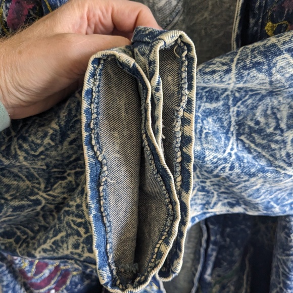 Oversized Acid Wash blazer - Picture 4 of 5